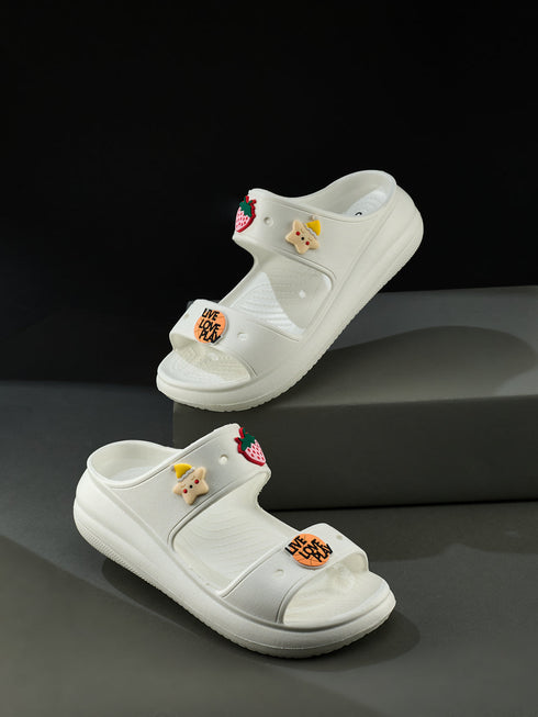 GCW-7004 White Women's Clogs